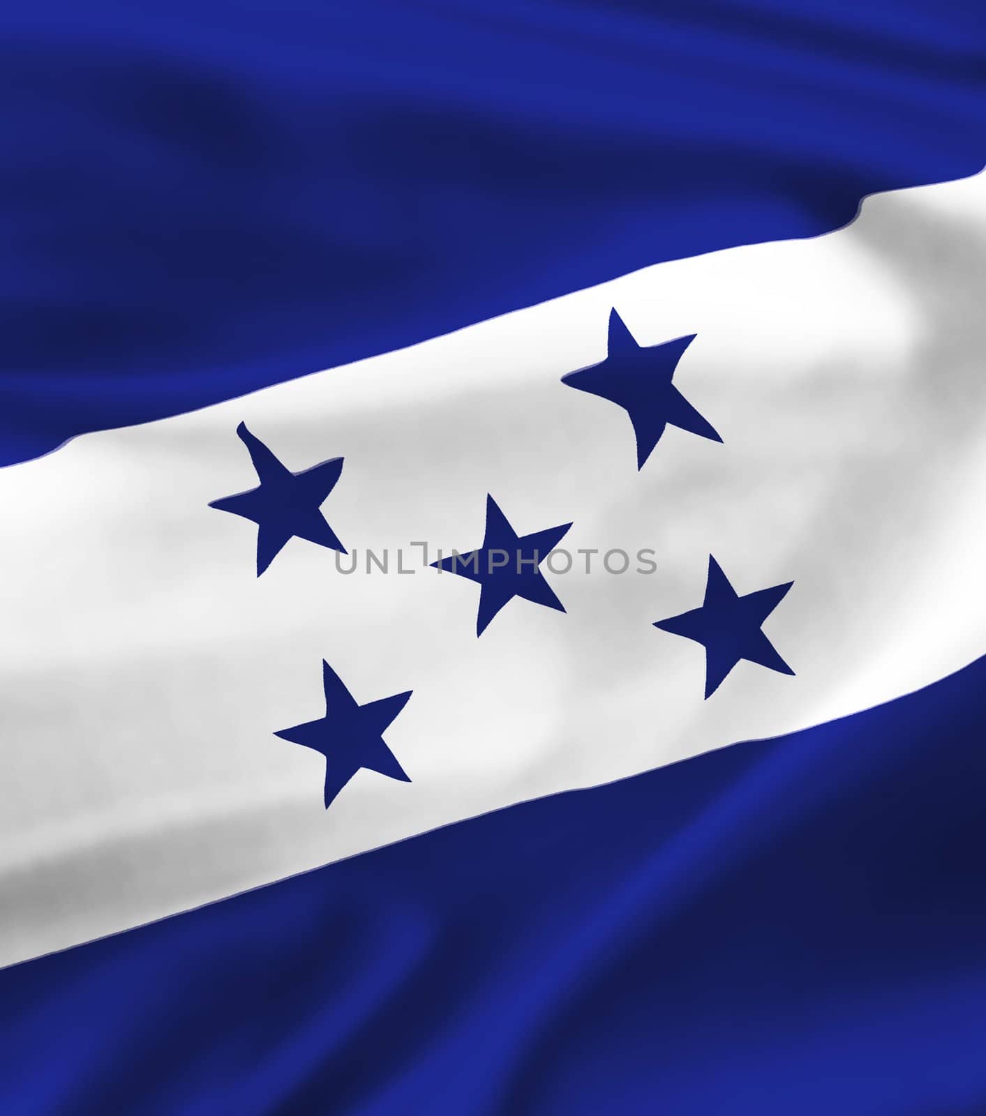 national flag of Honduras waving in the wind
