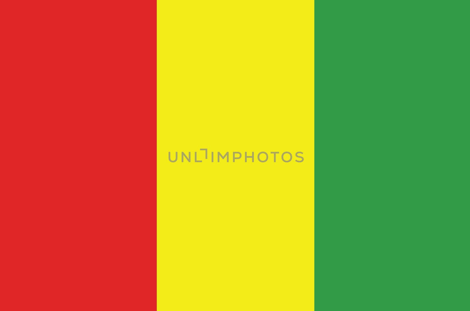 computer generated national flag of Guinea