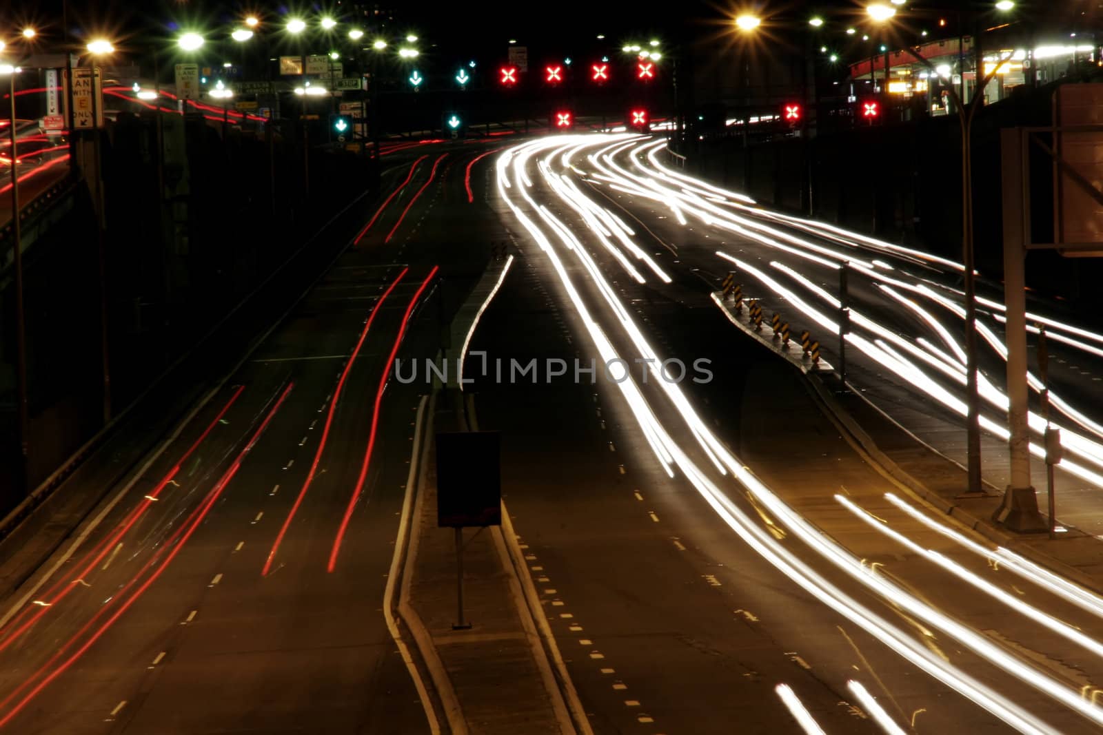 Highway At Night by thorsten