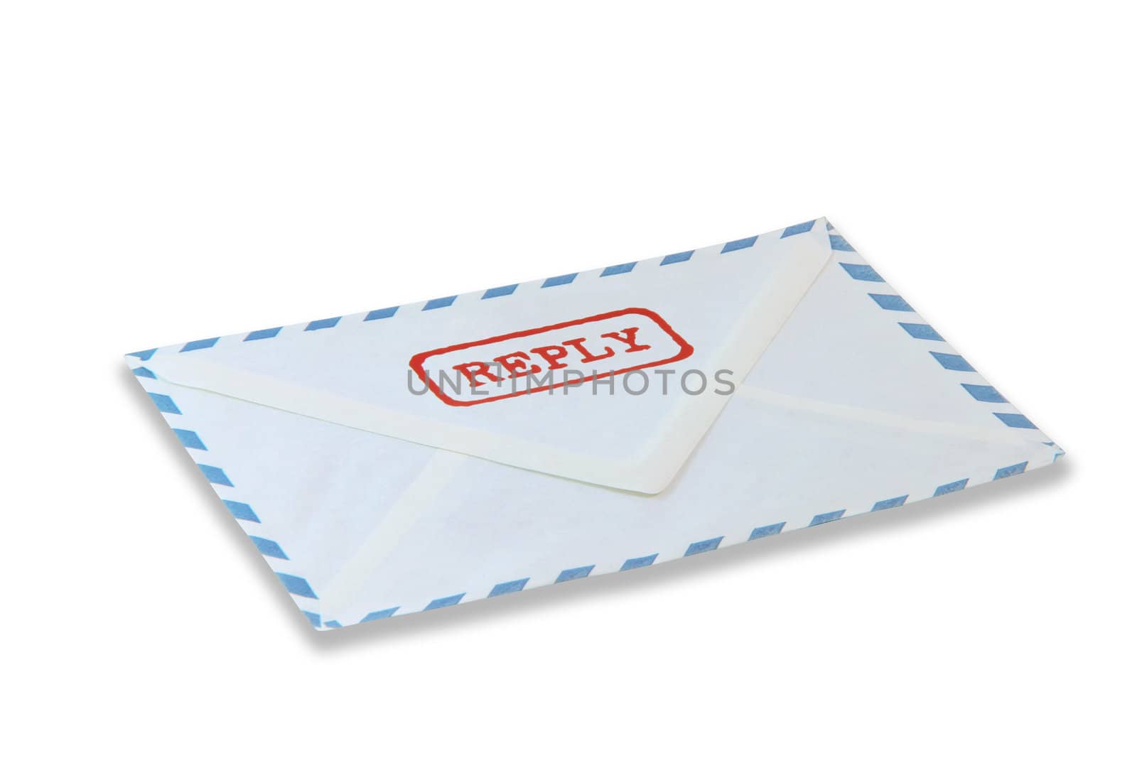 reply mail message isolated on white background business concepts with clipping path