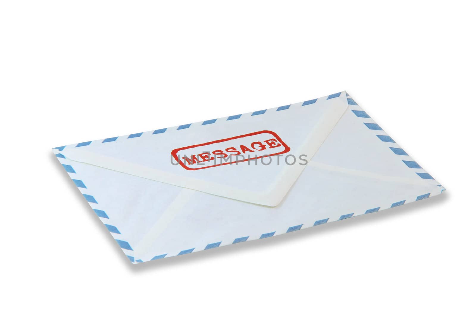 mail message isolated on white background business concepts with clipping path