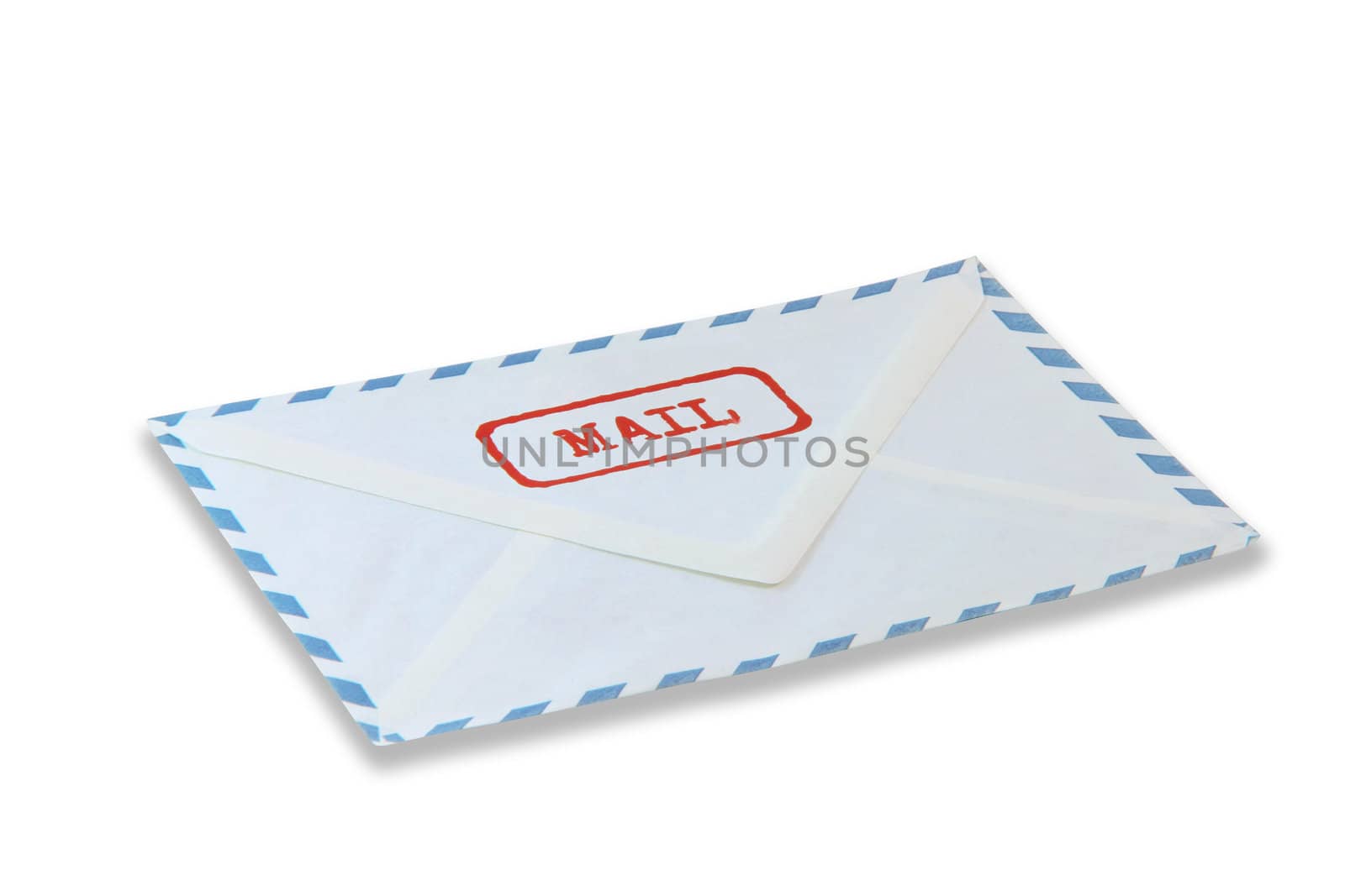 mail message isolated on white background business concepts with clipping path