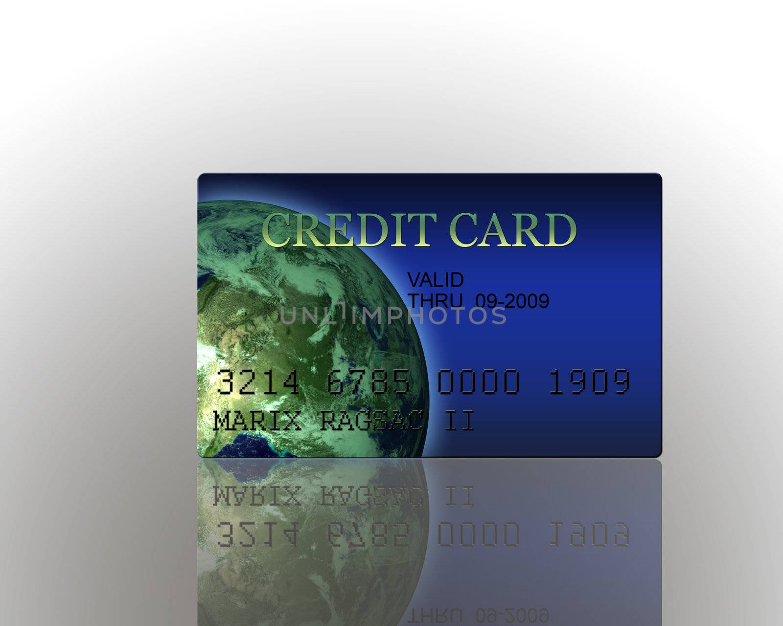 Render of  3D Credit Card High Resolution