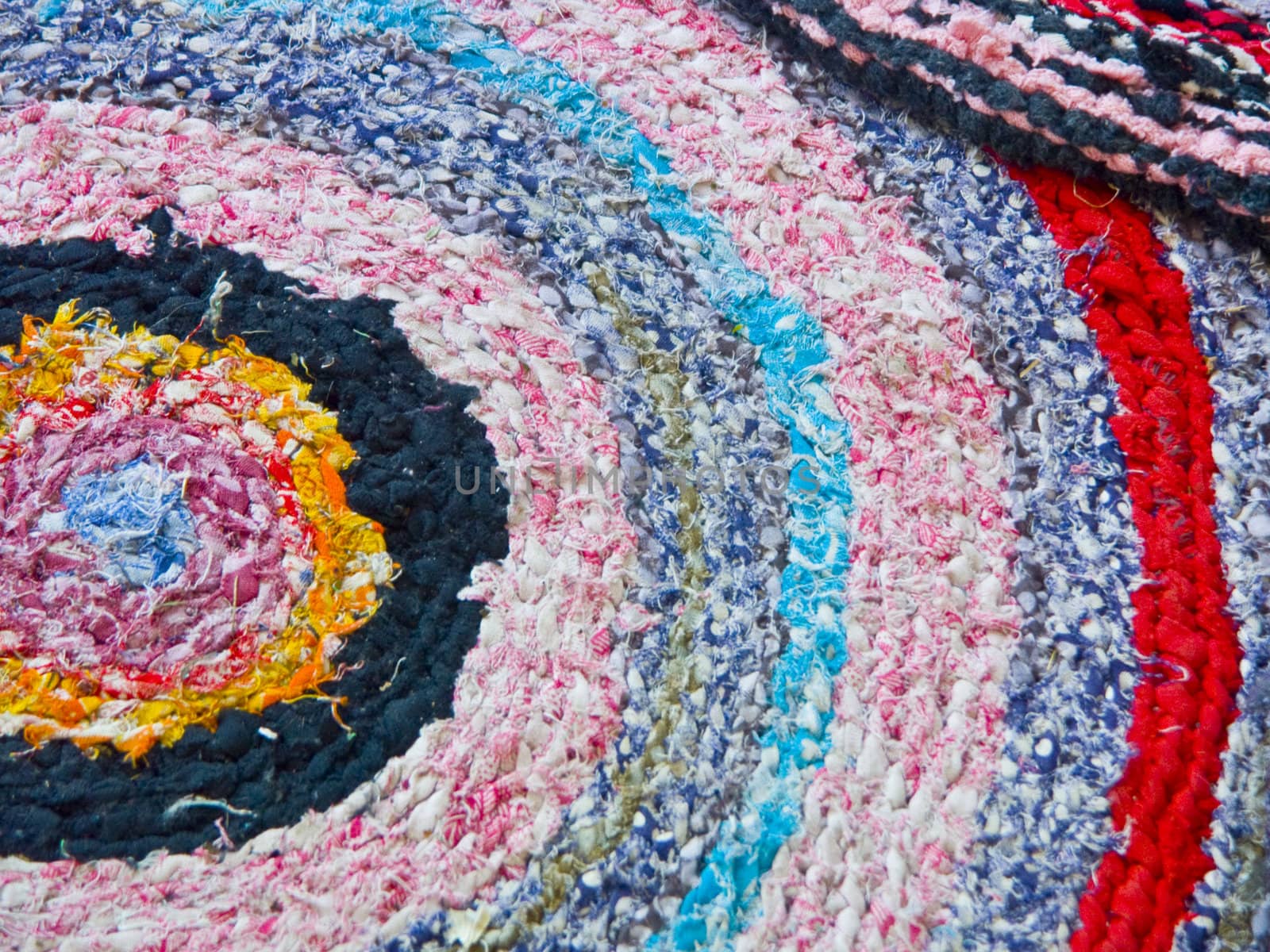 The image of a part of a doormat close up