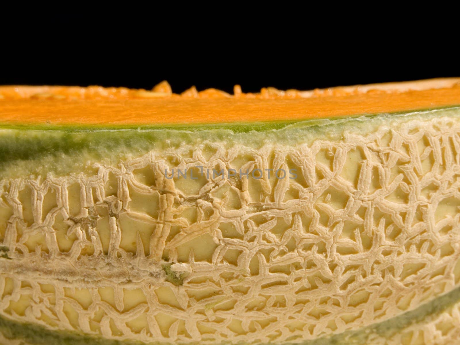 Close-up of a cut melon