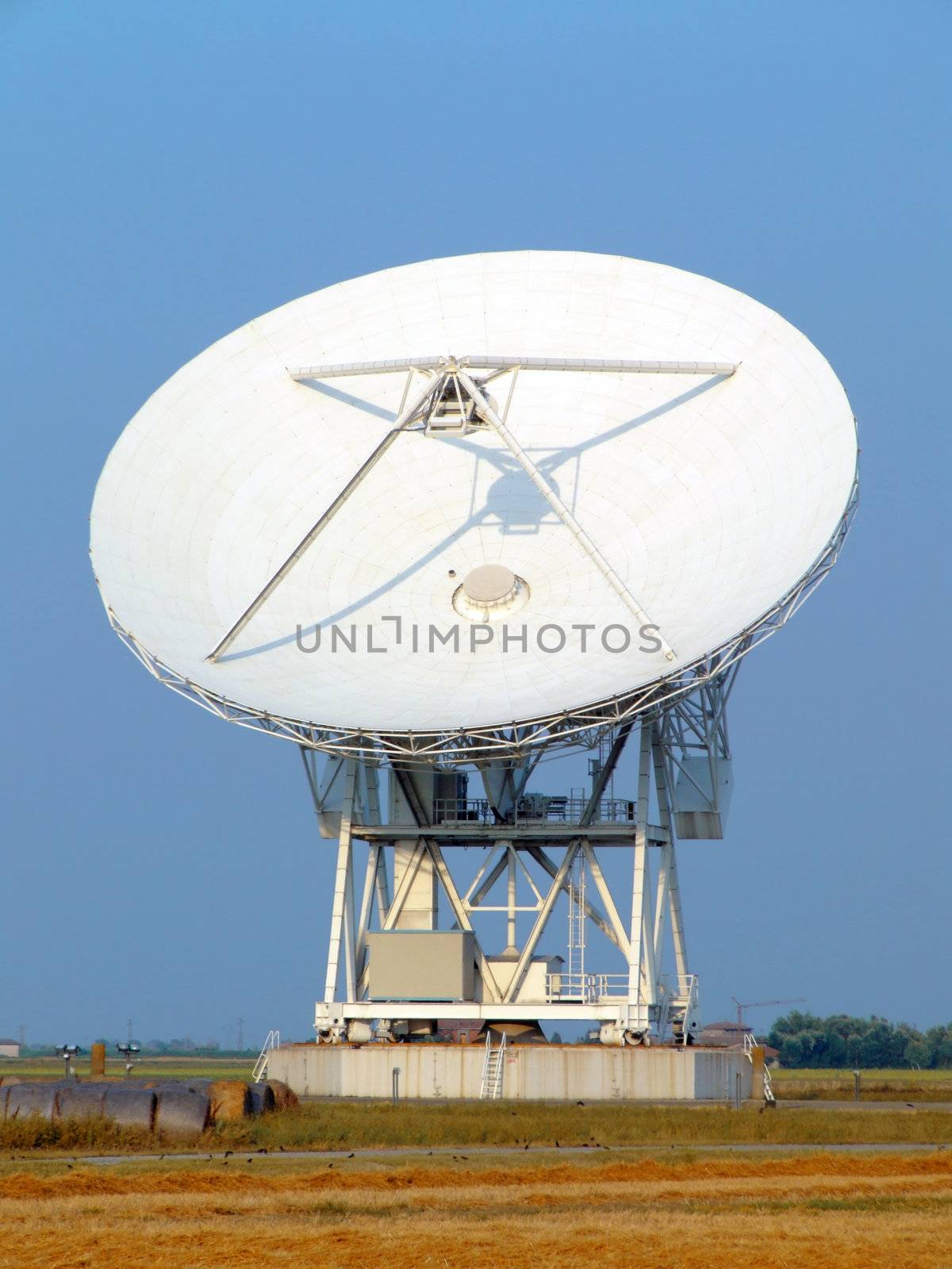 The 32 meters parabolic antenna of Medicina - Bologna - Italy