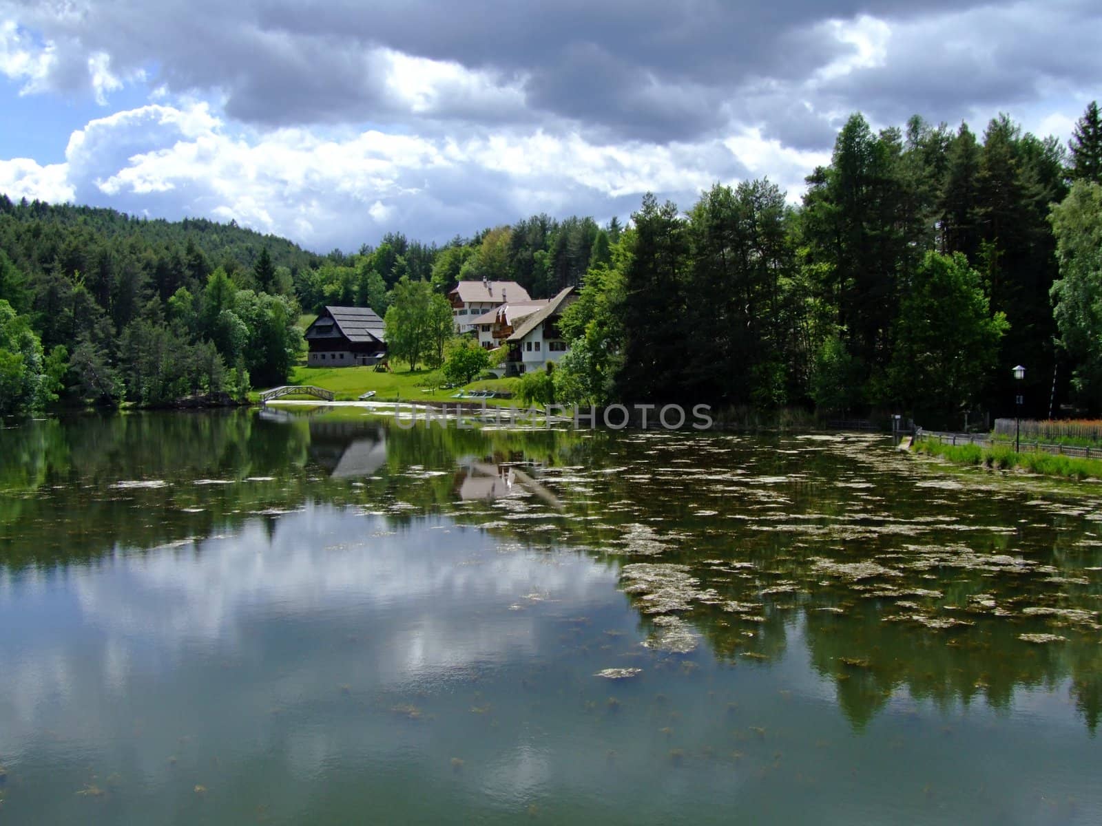 Cloudy day at Costalovara Lake