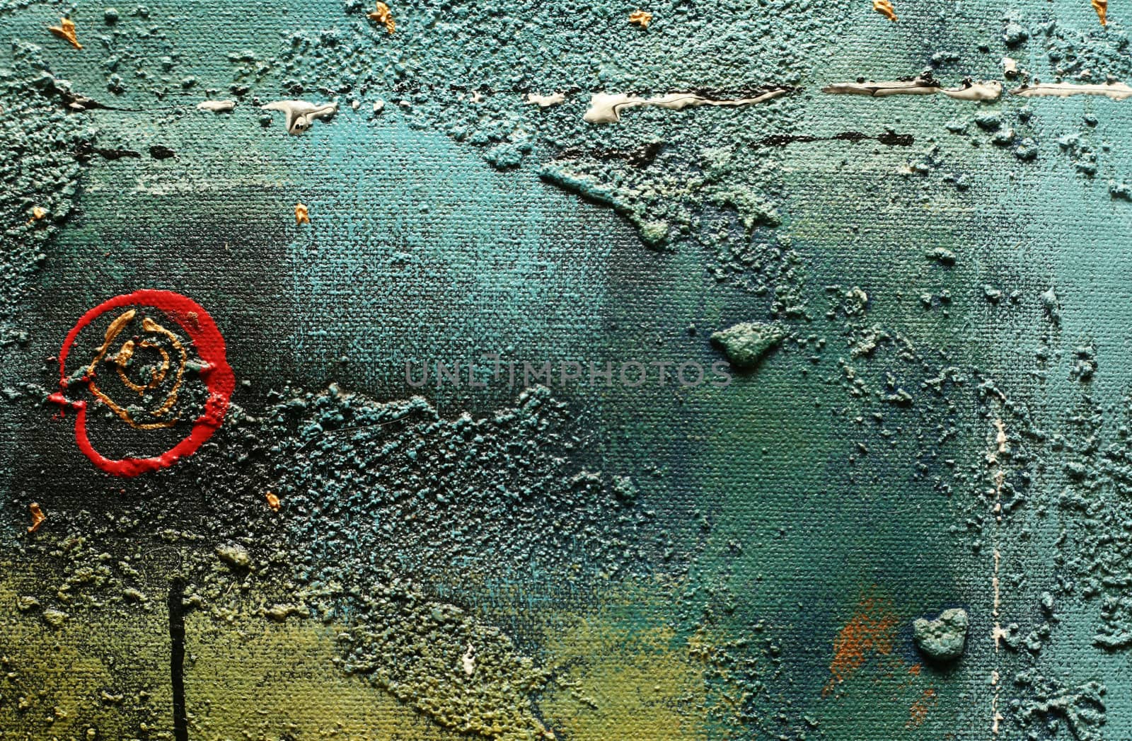 Abstract multi-coloured background drawn by oil paints
