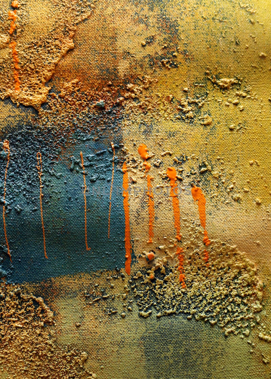 Abstract multi-coloured background drawn by oil paints