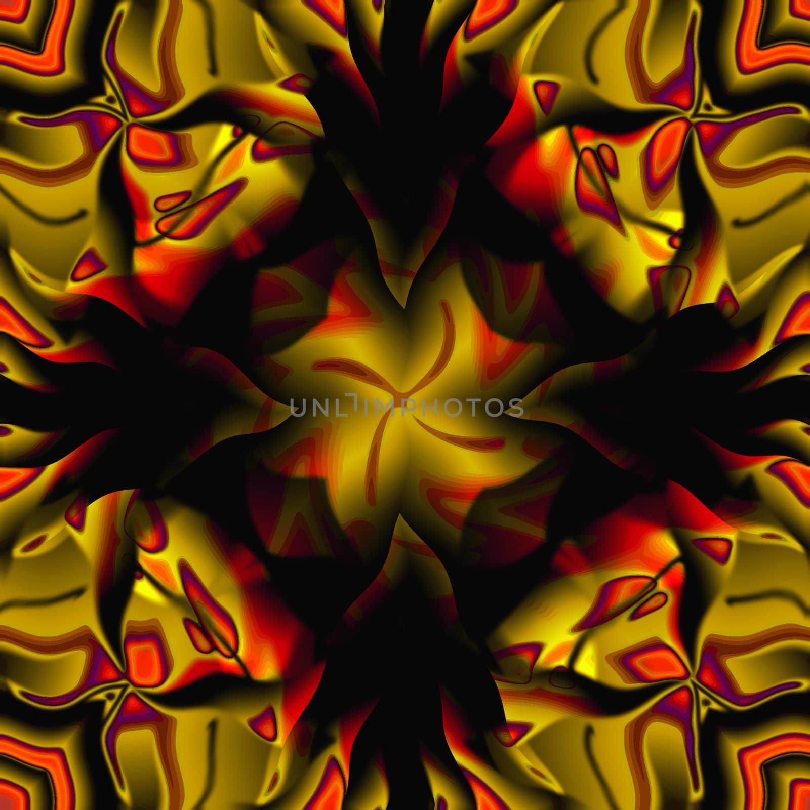 a red and yellow  abstract geometrical pattern illustration