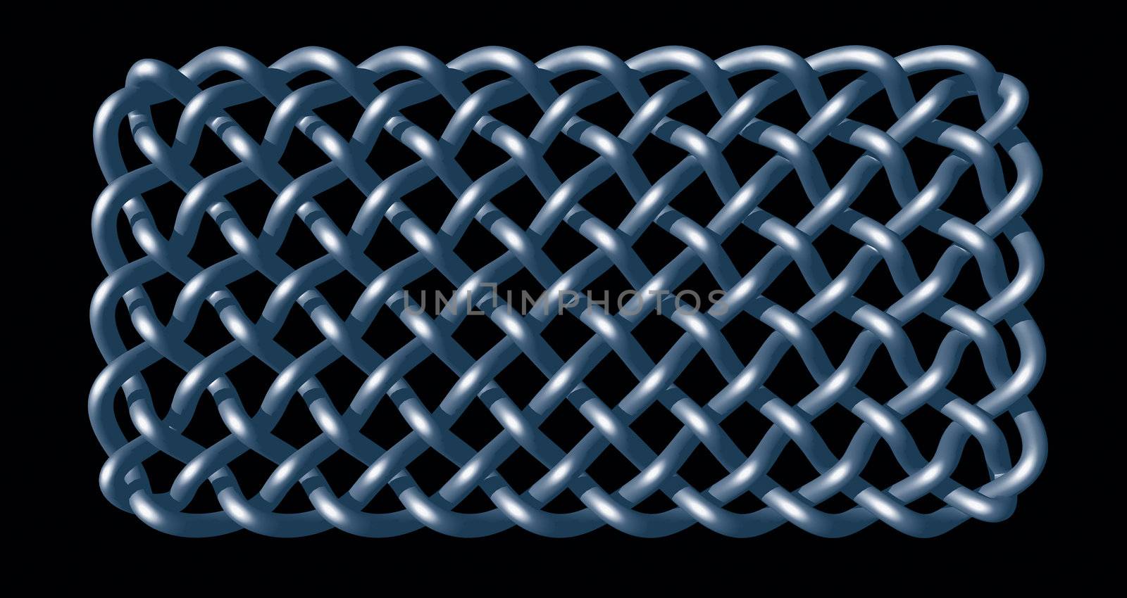 celtic knots design on black background - 3d illustration