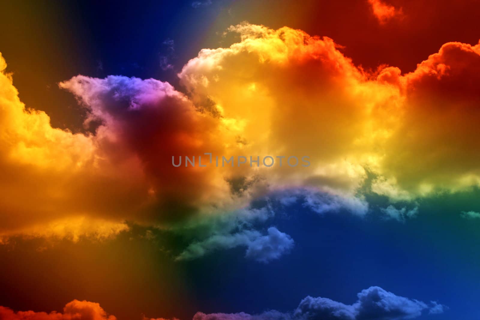 Colored clouds.  by ichip