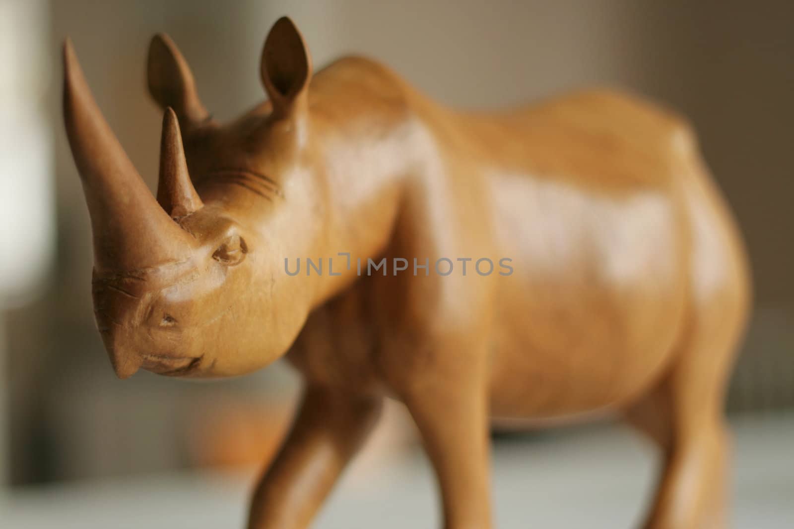 Wooden rhinoceros