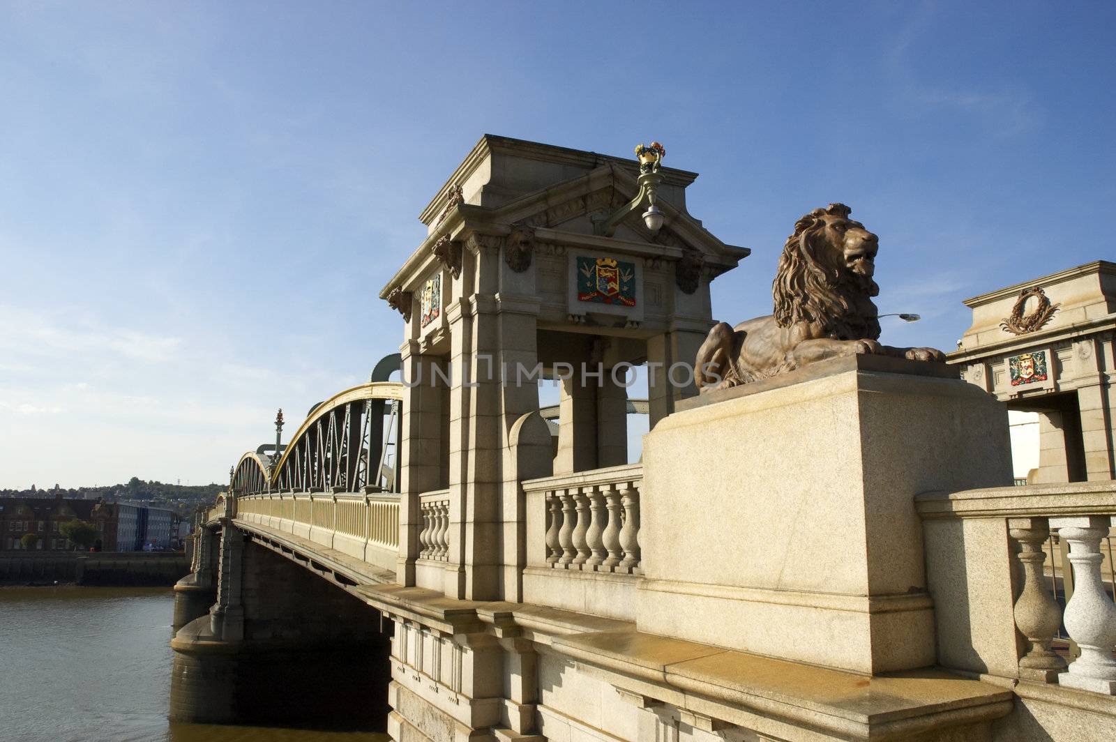 A view of the Medway Bridge in Rochester Kent