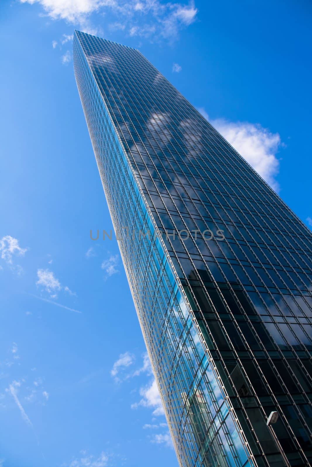 Modern skyscraper in Frankfurt, Germany