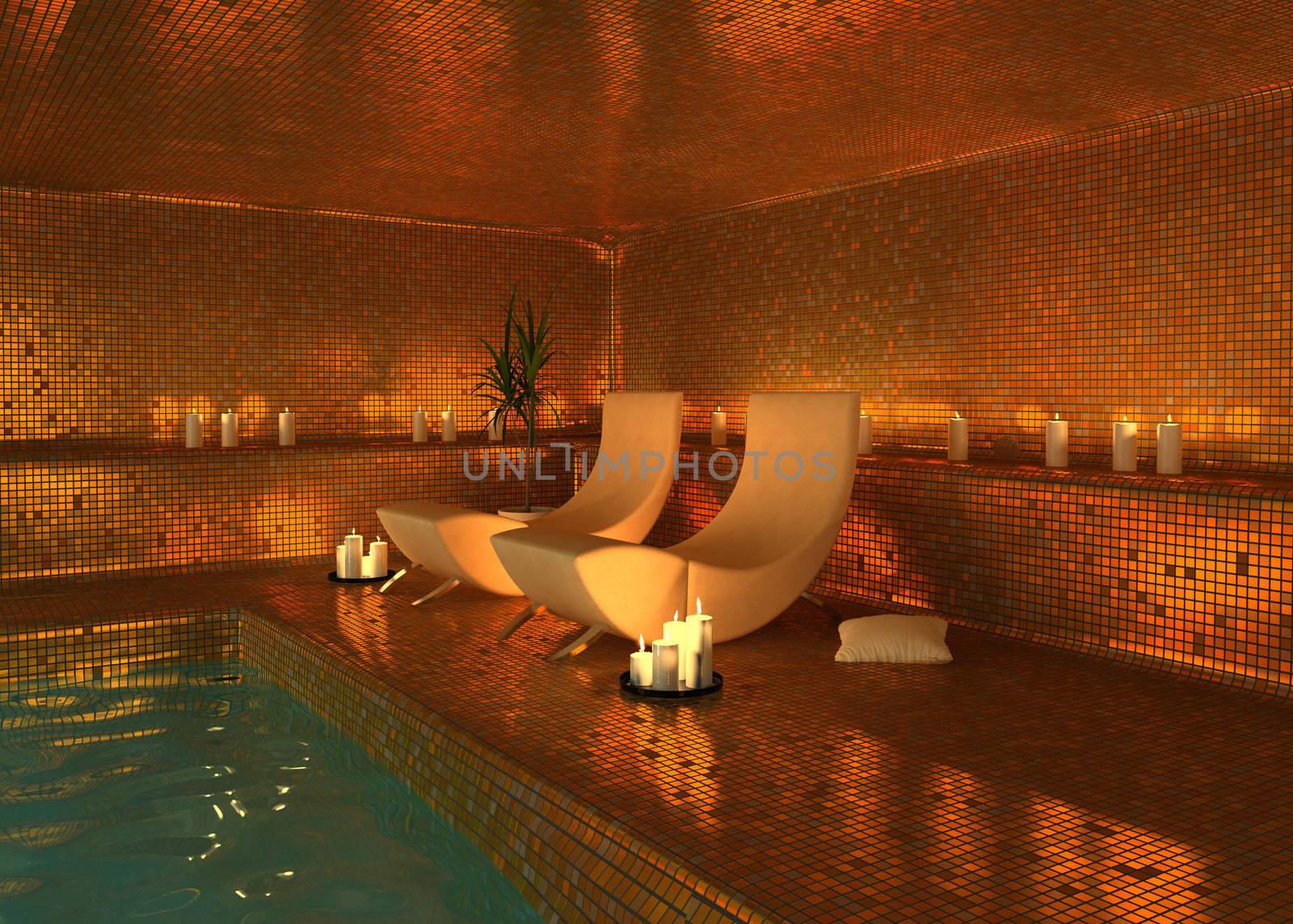 spa modern interior by vicnt