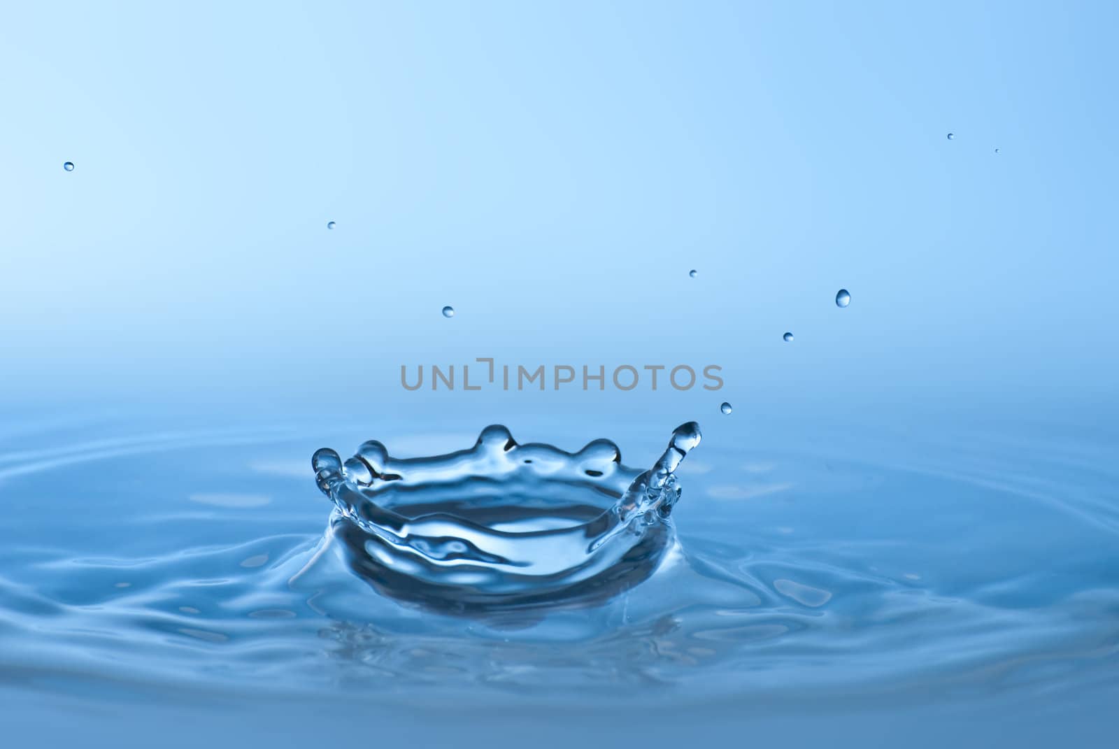 Blue water environmental abstract background - blue water drop s by mozzyb