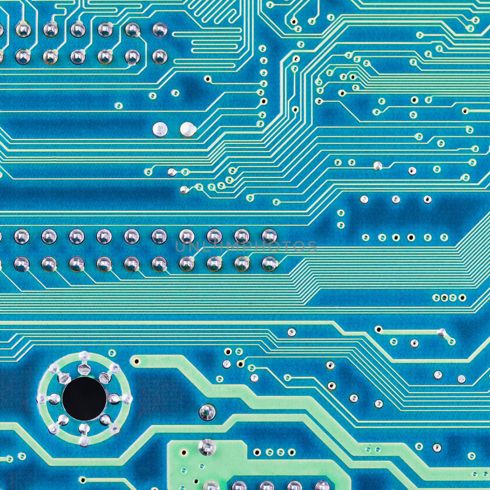 Hi-tech electronic circuit board blue texture by pzaxe