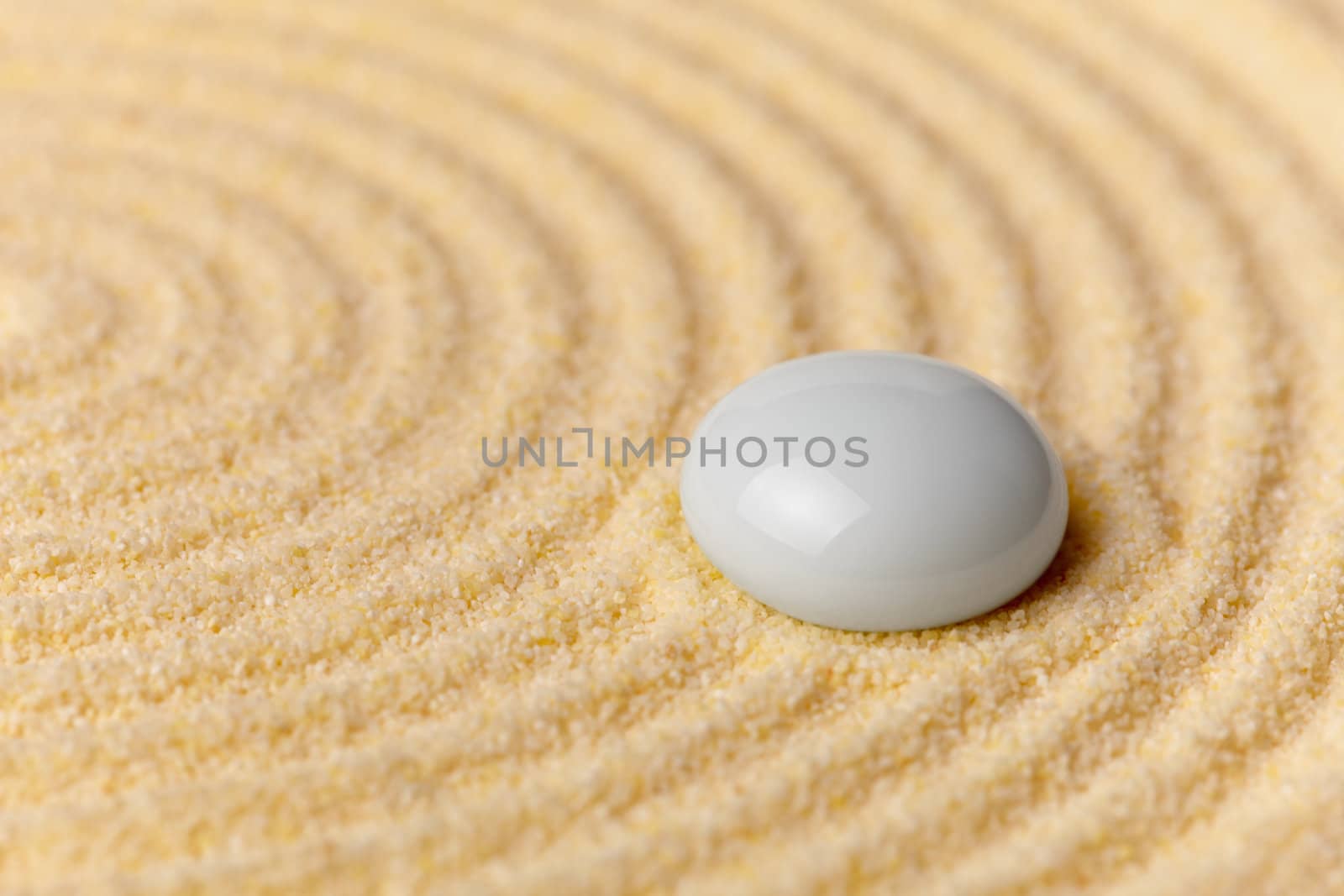 Zen Garden in miniature - an abstract composition