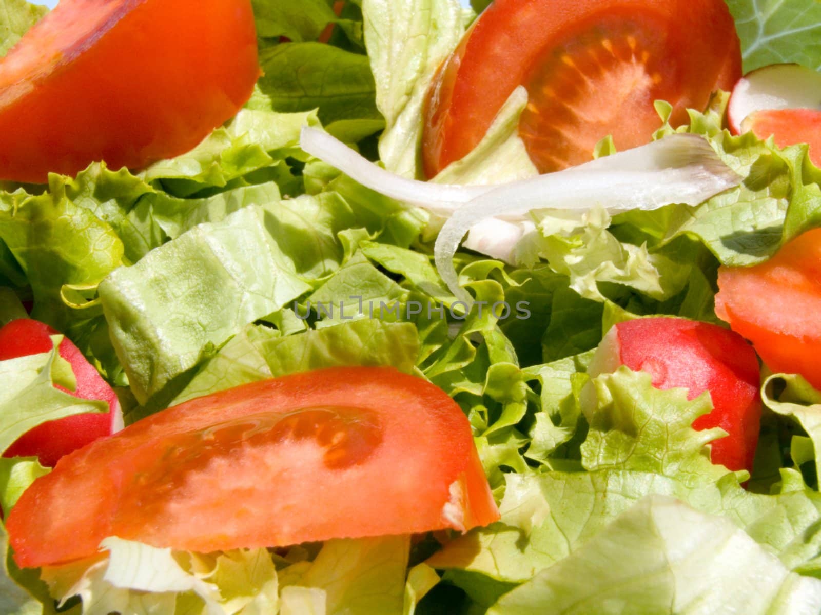 Triple color mixed salad