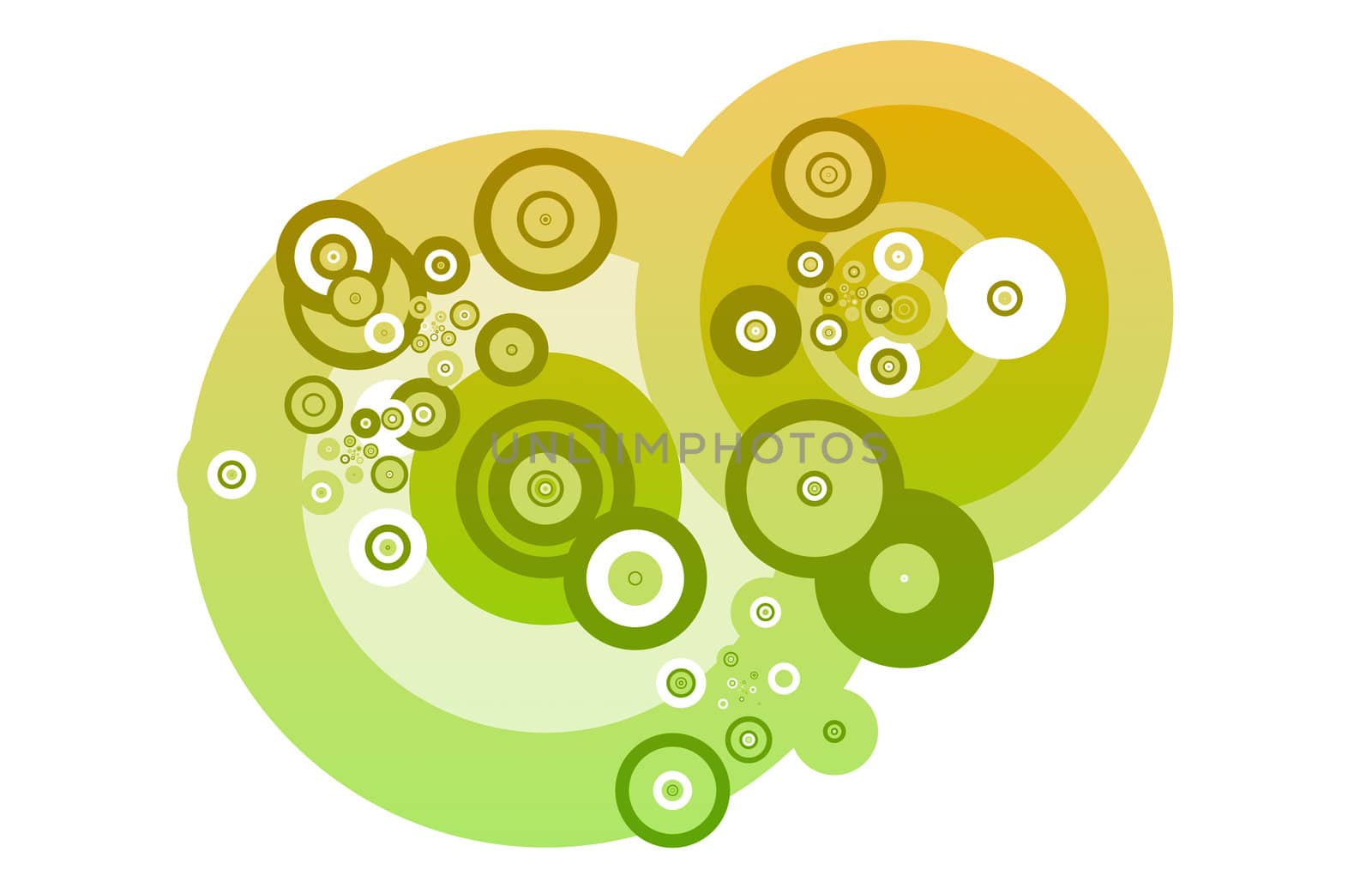 Clean Simple Abstract Background on Many Circles