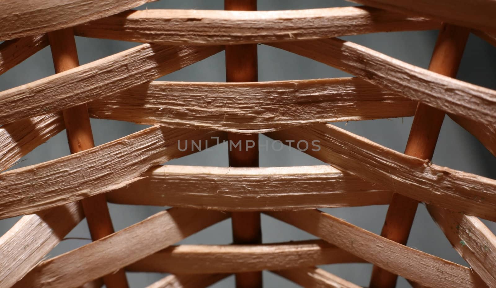 The weaved basket close-up