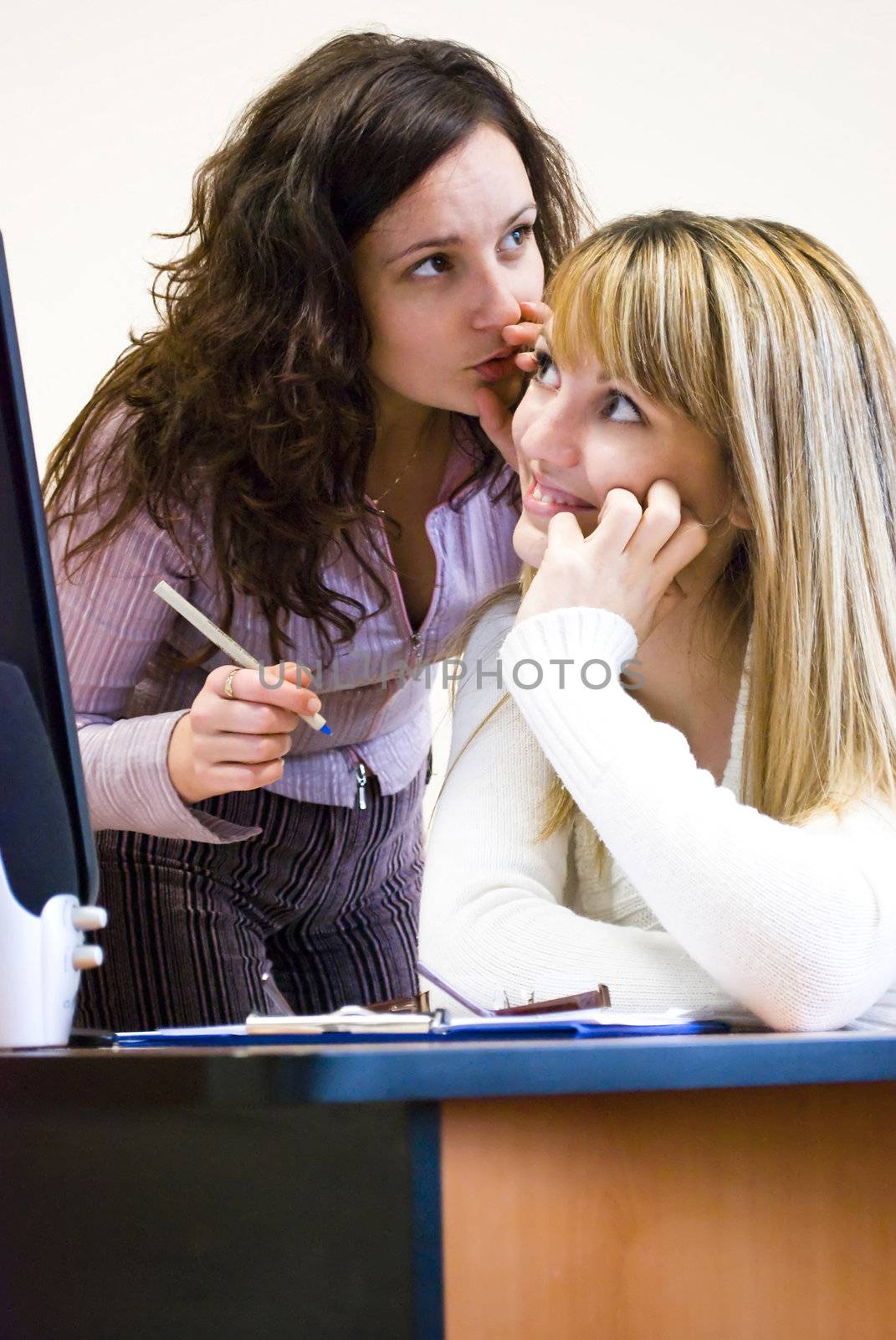 office gossips during work day