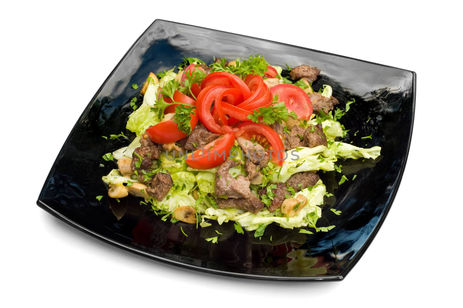 vegetables and meat salad by starush