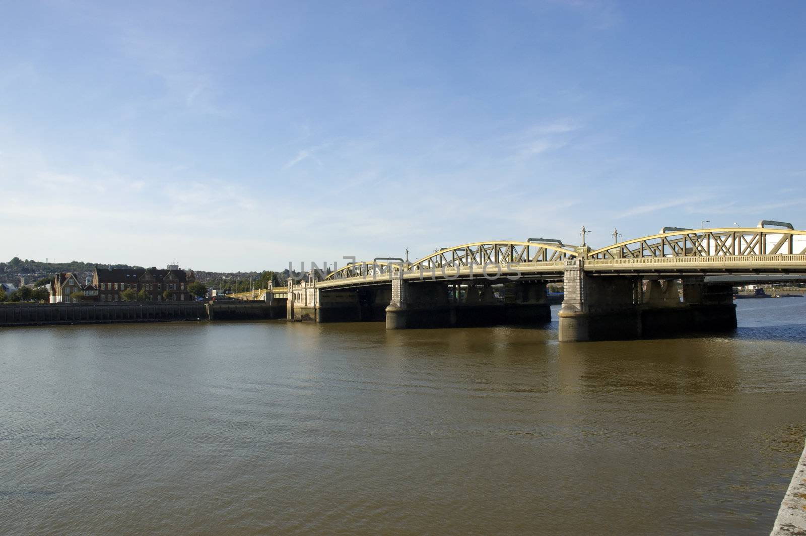 A view of the Medway Bridge in Rochester Kent