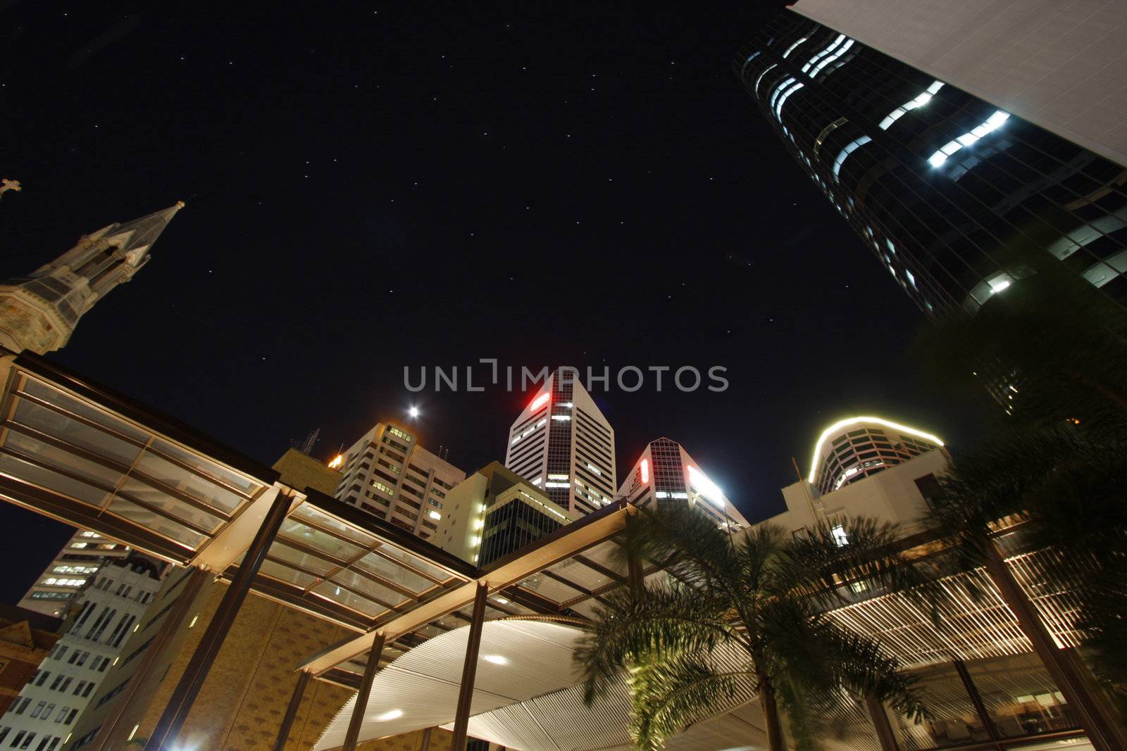 Brisbane Australia city by night