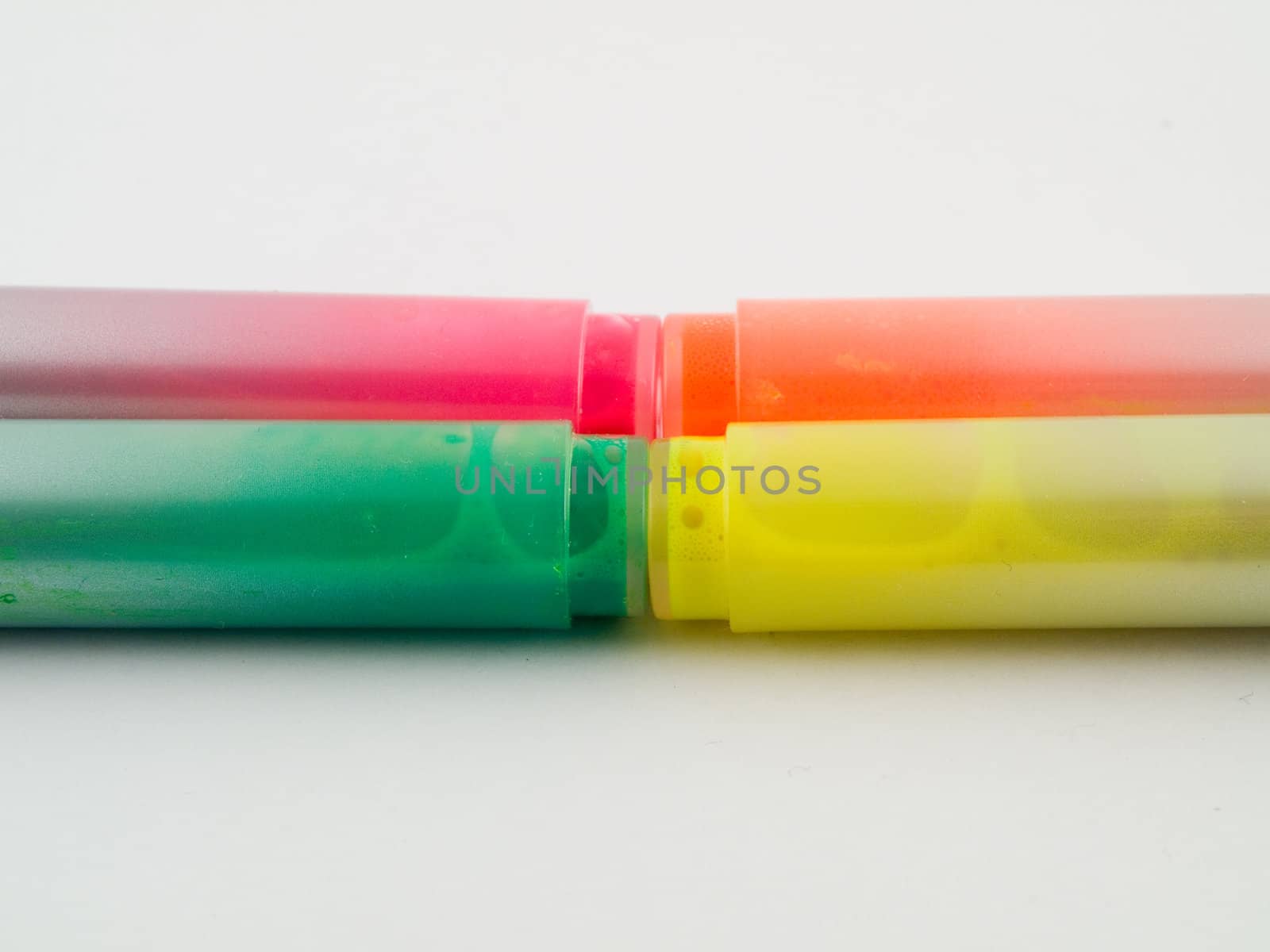 Bright Color Office Marker Highlighter Pens by bobbigmac