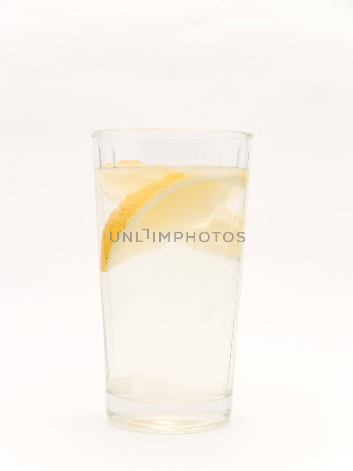 glass of water and lemon