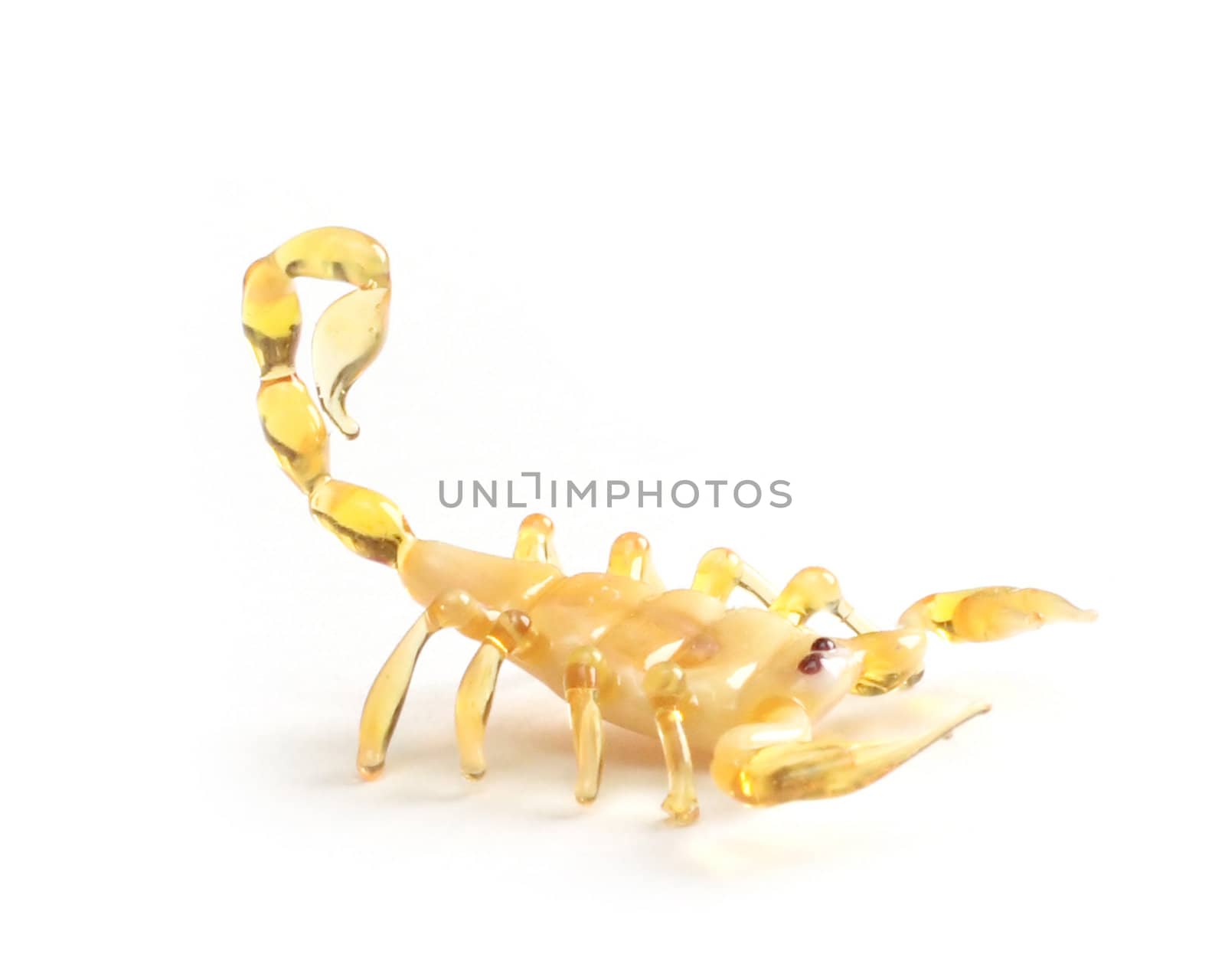 yellow Scorpio from glass