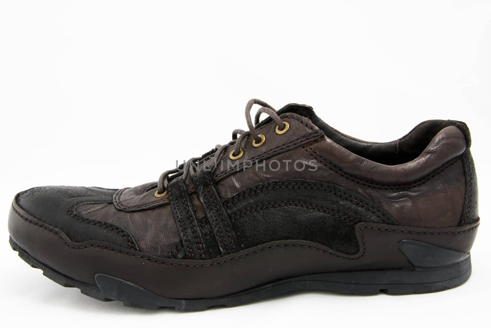 brown casual leather shoe