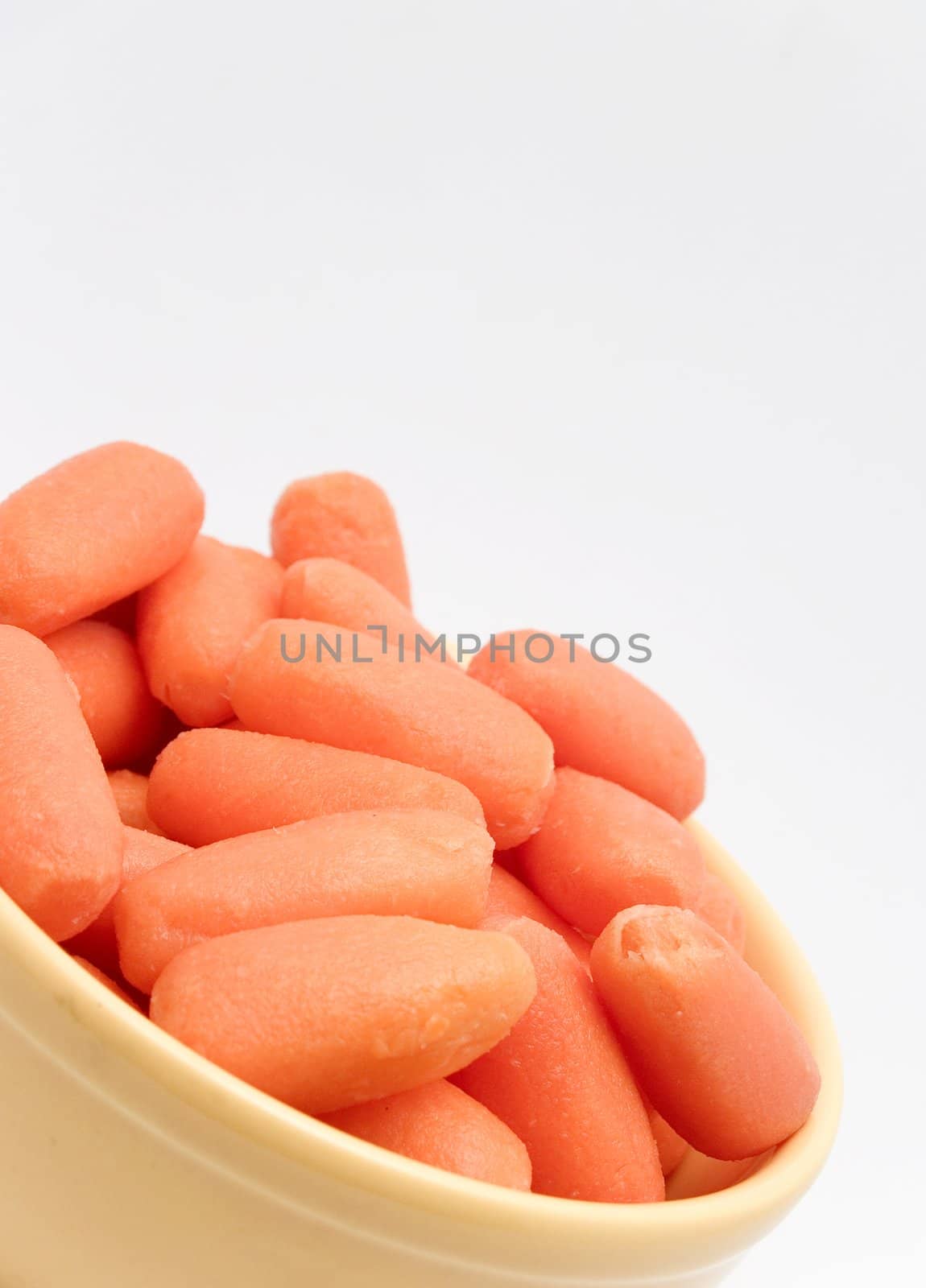 sliced carrots, peeled