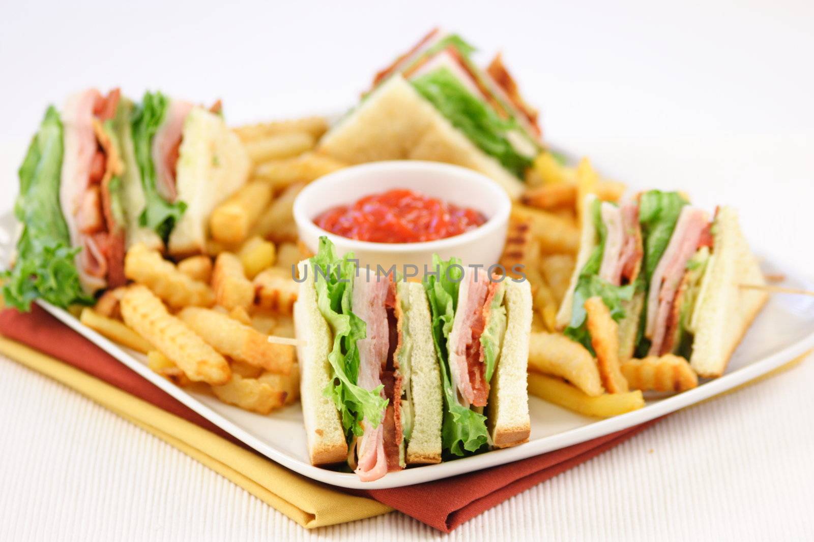 fresh catering club sandwich by tacar