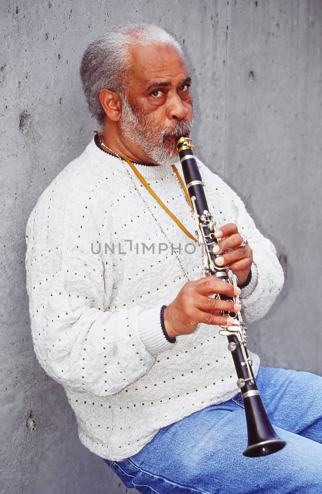 Musician at a jazz festival in seattle, washington