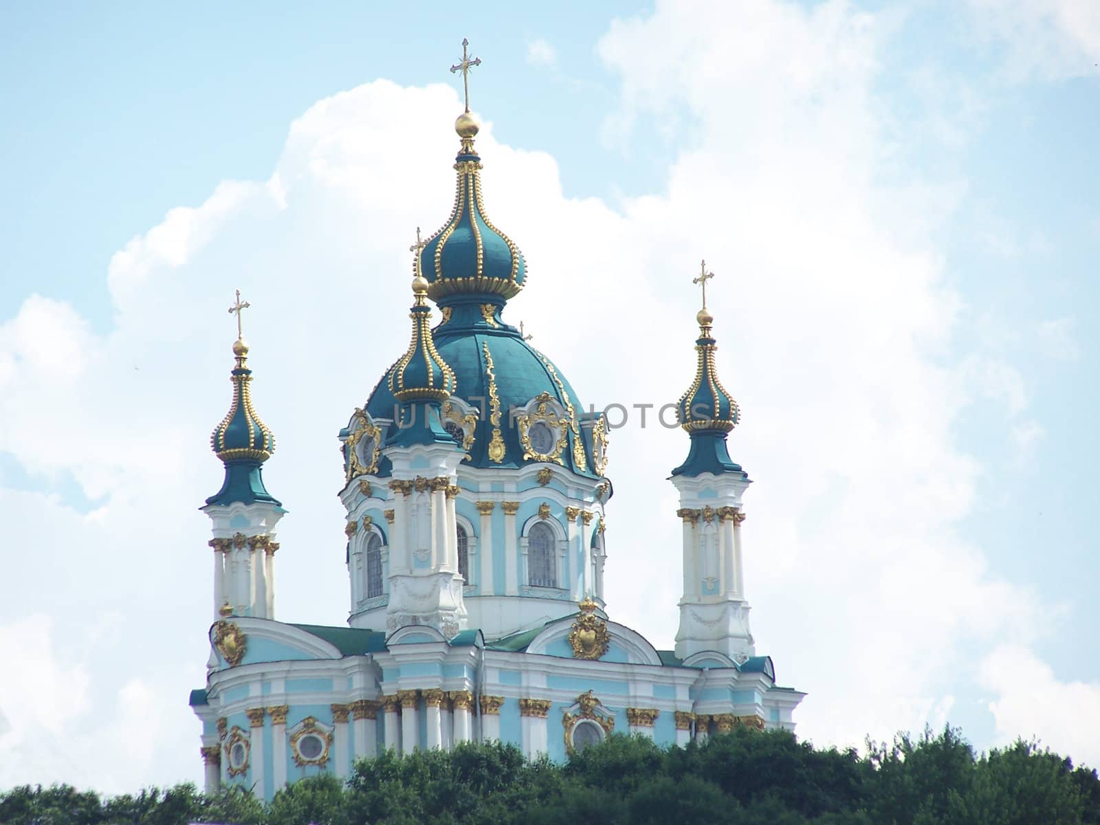 St Andrew church. Ukraine. Kiev. Summer