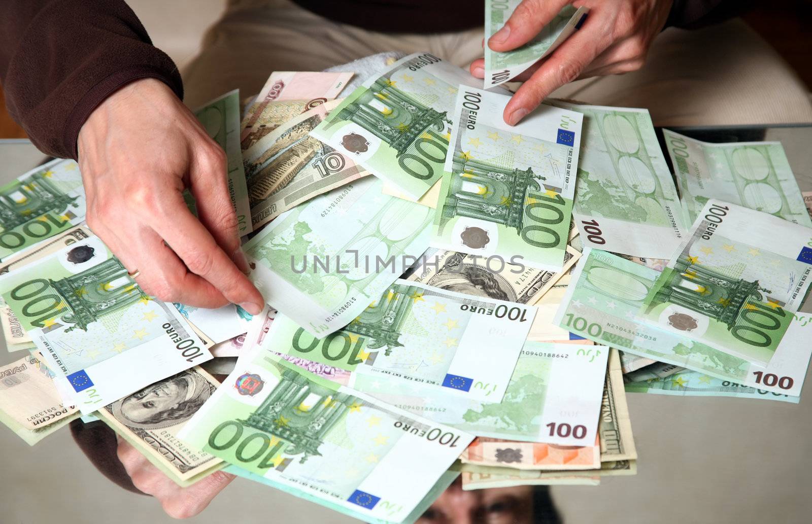 The adult the man with a heap of money