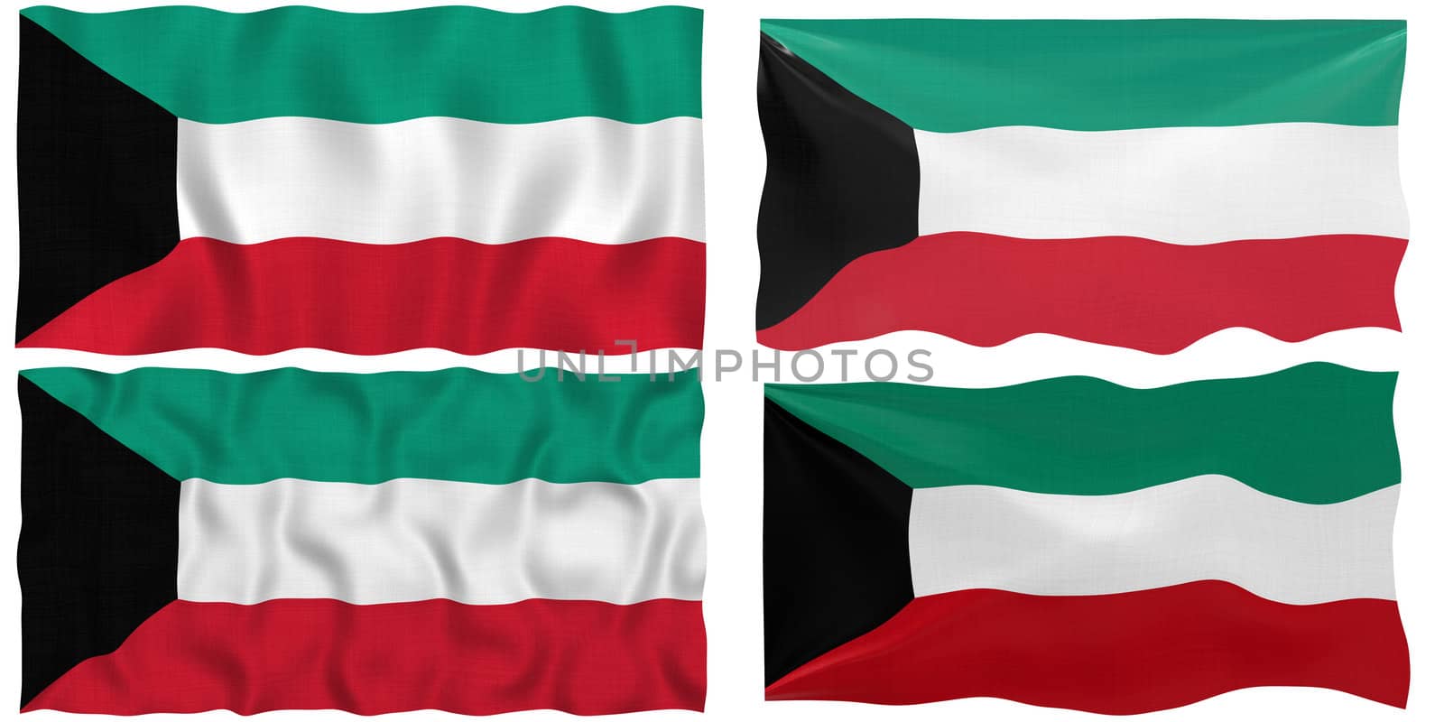 Flag of Kuwait by clearviewstock