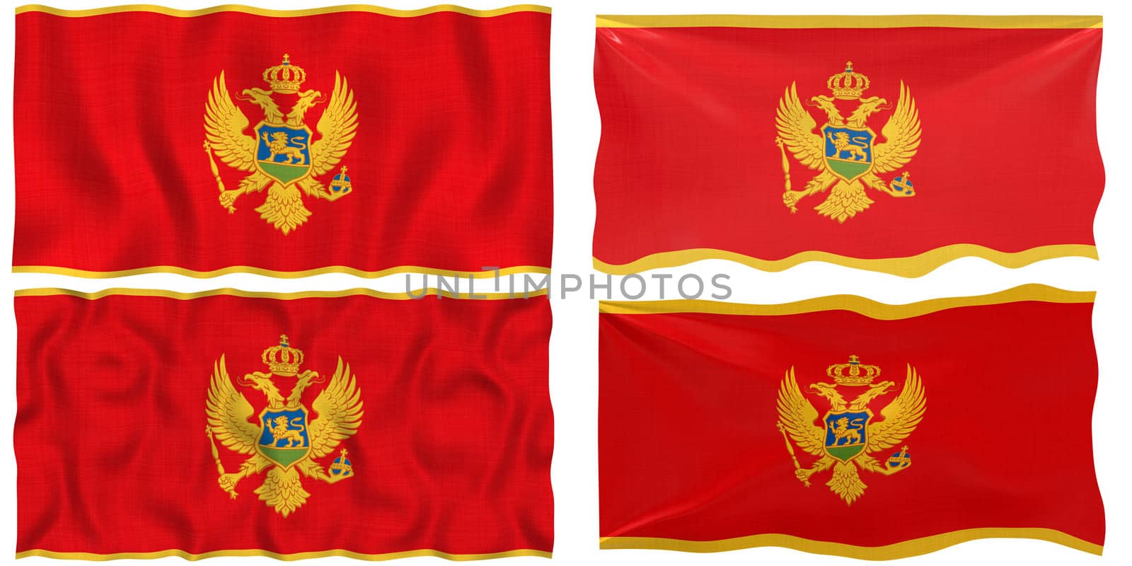 Flag of Montenegro by clearviewstock