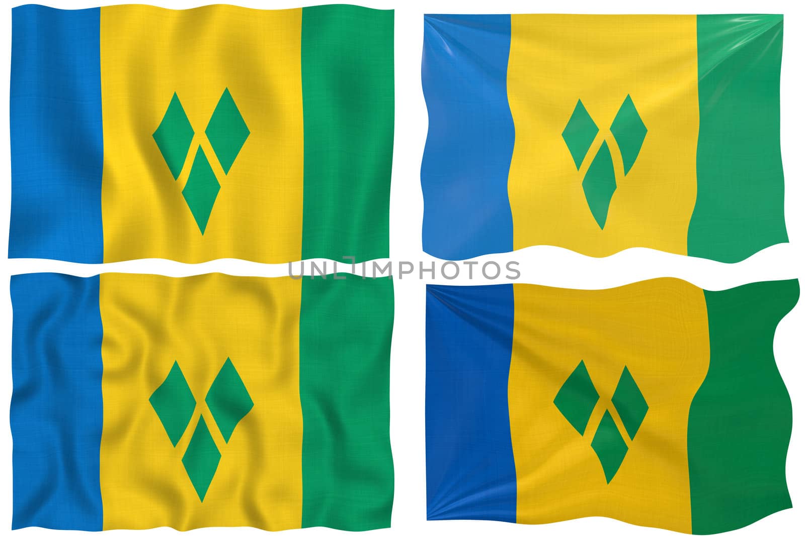 Great Image of the Flag of Saint Vincent and the Grenadines