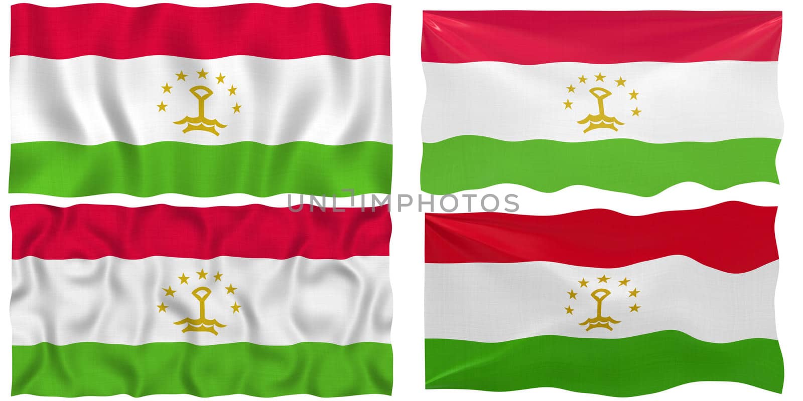 Flag of Tajikistan by clearviewstock