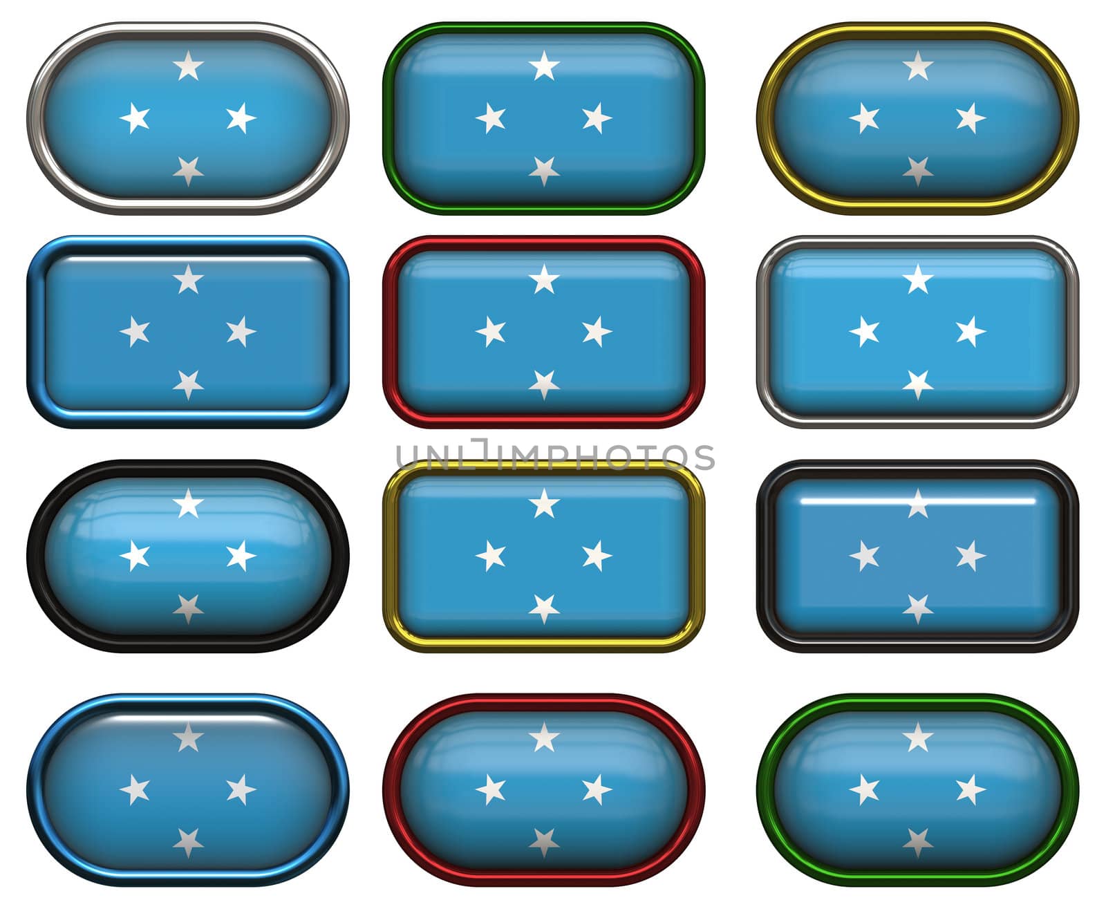 twelve Great buttons of the Flag of Micronesia