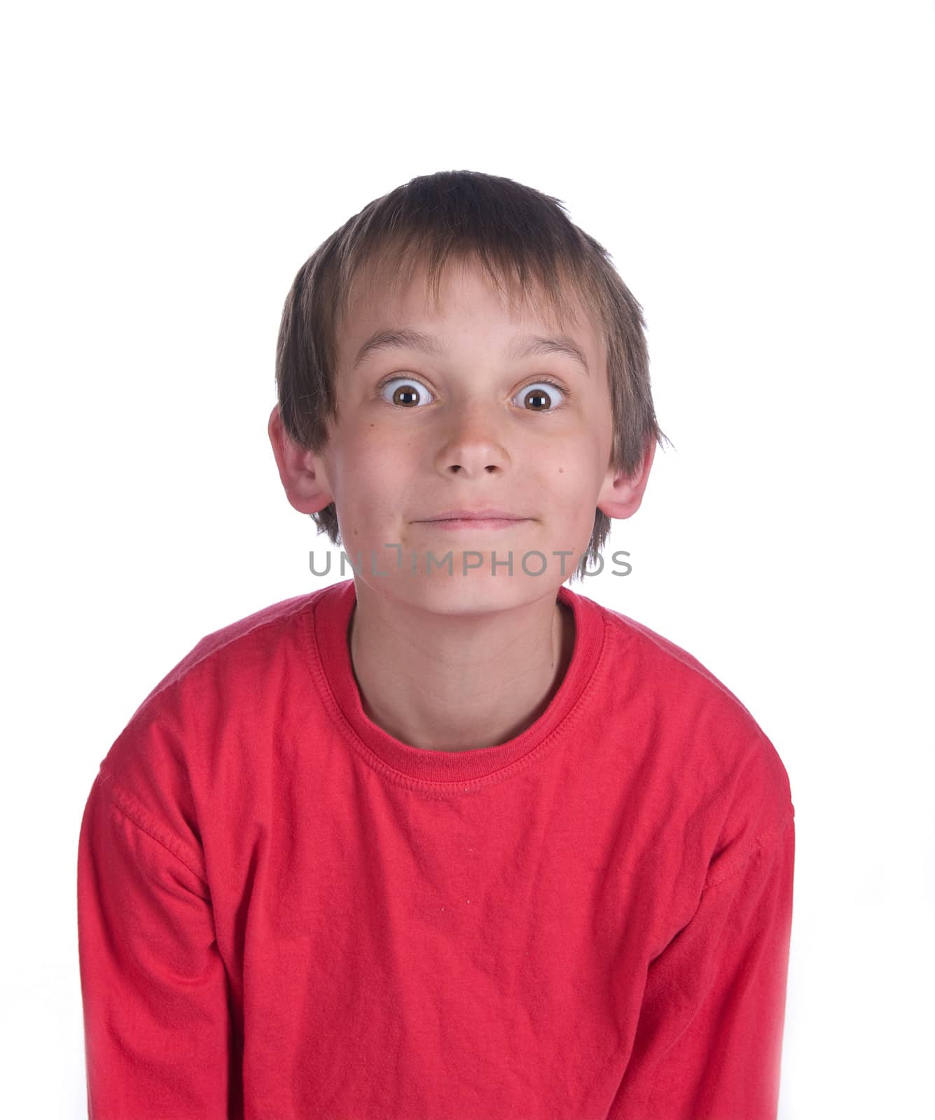 portrait of a boy with big eyes