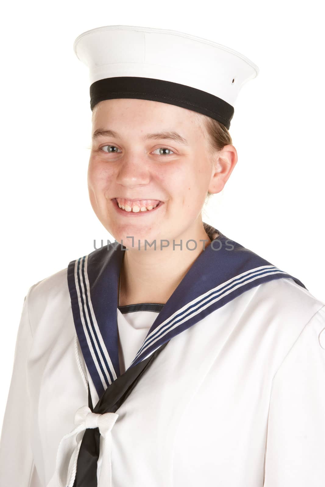 young sailor isolated white background by clearviewstock