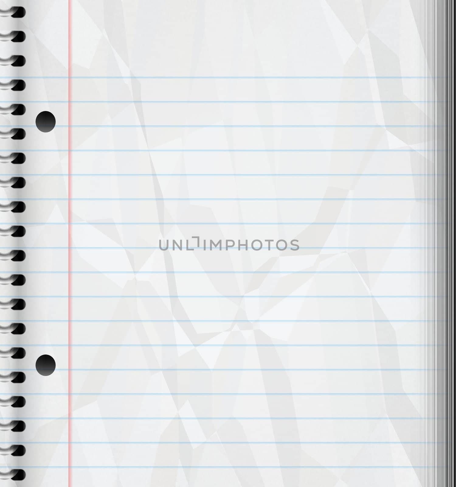 a large image of a ruled or lined spiral bound writing pad 