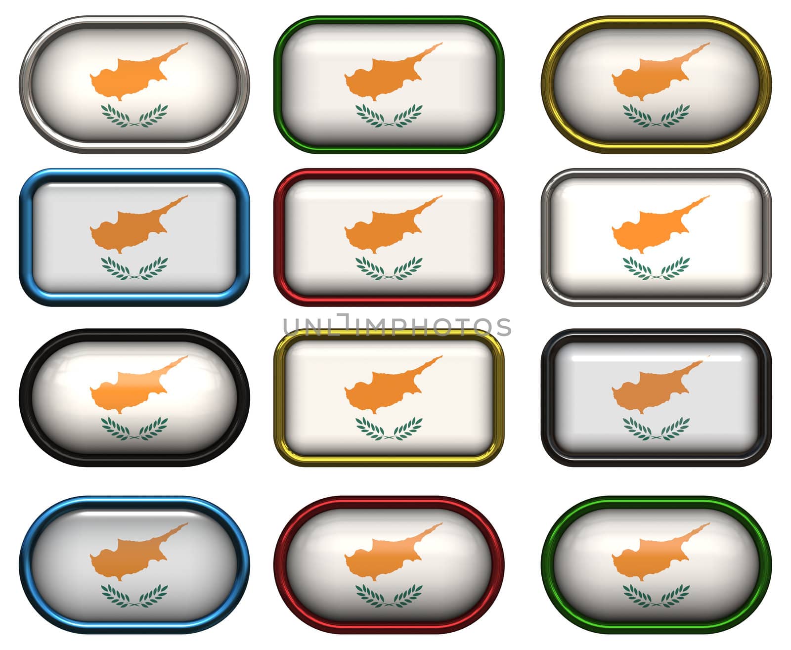 twelve buttons of the Flag of Cyprus