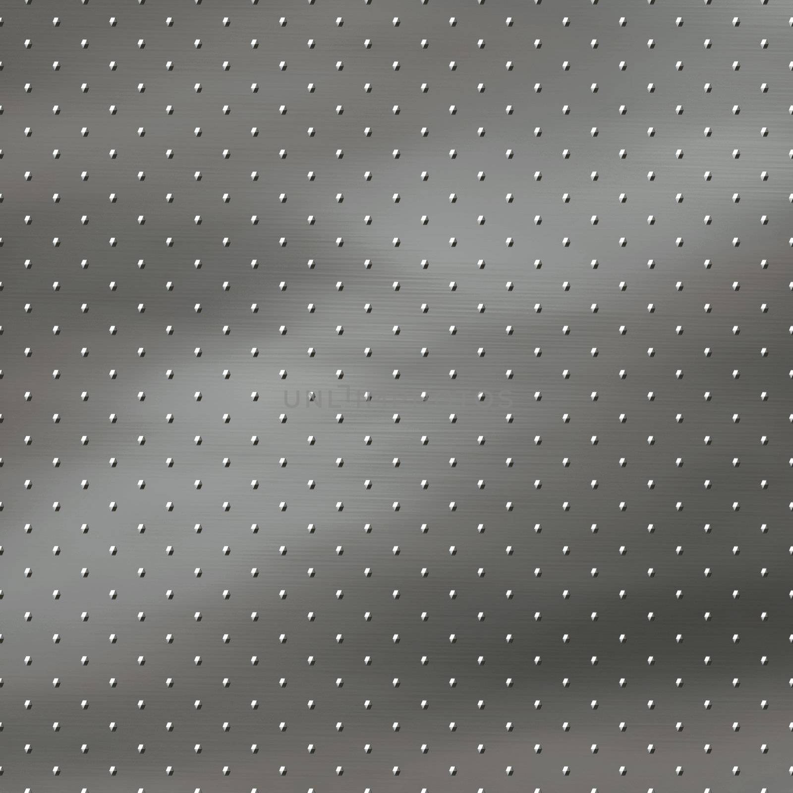 a large image of brushed metal with studs or rivets