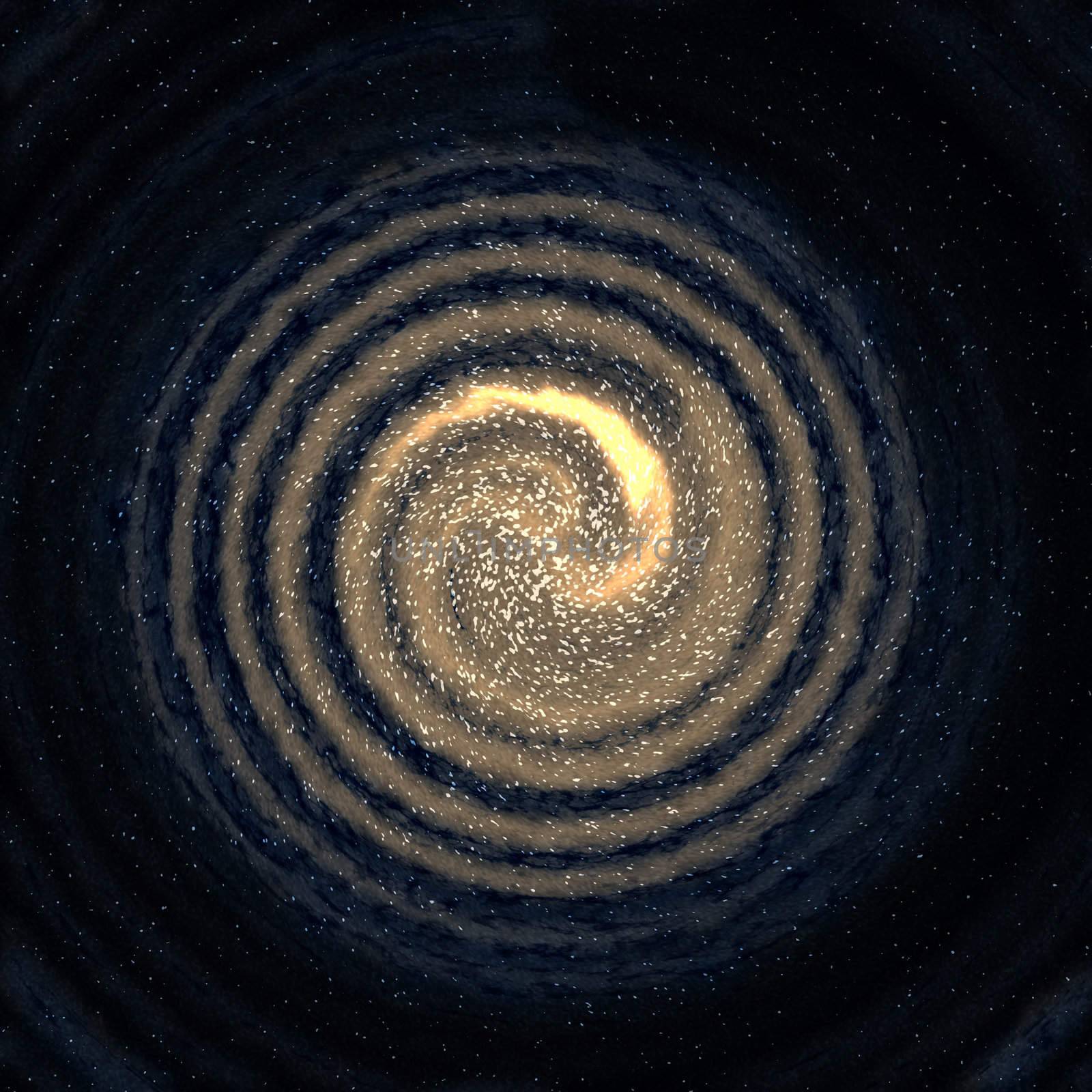 image of a swirling galaxy or vortex in space